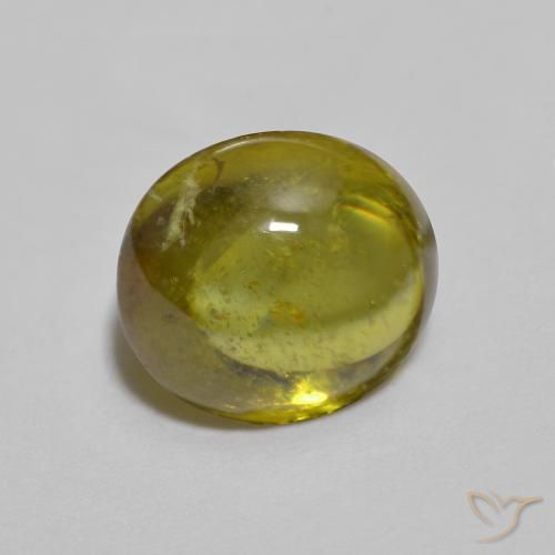 Sphène Brun doré profond naturelle ovale, 1.76 ct, Transparent