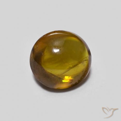 Sphène Marron chaud naturelle ovale, 0.82 ct, Transparent
