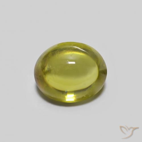 0.73ct Naturel Vert jaunâtre Sphène, ovale, Transparent