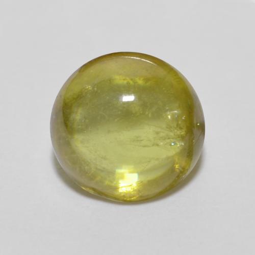 Sphène Vert chaud et terreux naturelle ovale, 1.63 ct, Transparent