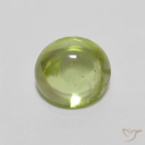 0.99ct Naturel Vert vif et léger Sphène, ovale, Transparent