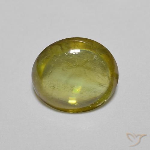 1.16ct Naturel Brun doré profond Sphène, ovale, Transparent