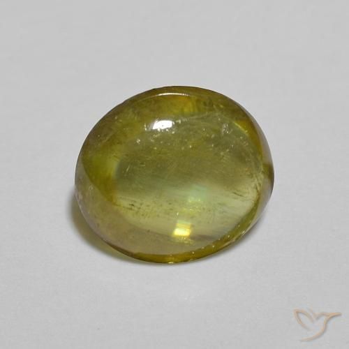Sphène Brun doré profond naturelle ovale, 1.16 ct, Transparent