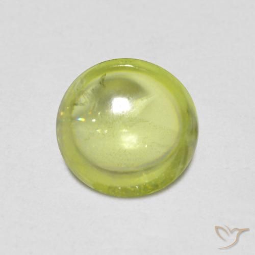 0.94ct Naturel Vert clair Sphène, ovale, Transparent