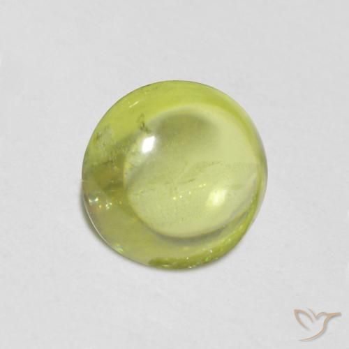 Sphène Vert clair naturelle ovale, 0.94 ct, Transparent