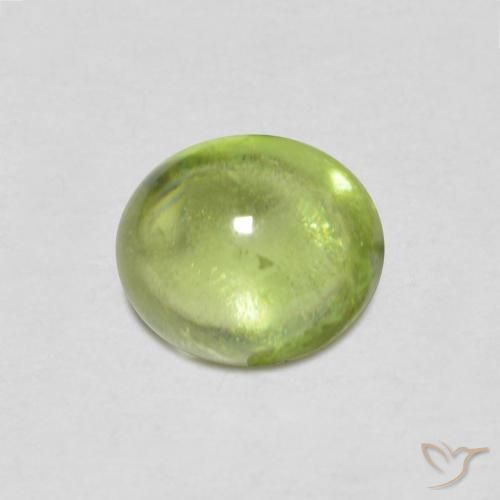 0.84ct Naturel Vert clair Sphène, ovale, Transparent