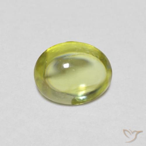 0.75ct Naturel Vert forêt chaud Sphène, ovale, Transparent