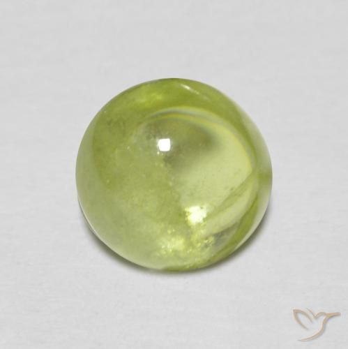 1.29ct Naturel Olive verte Sphène, ovale, Transparent