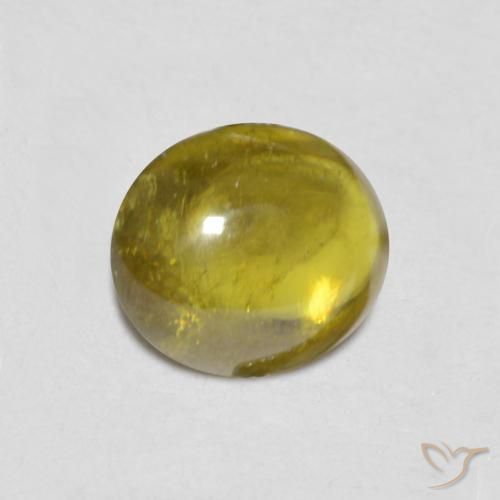 Sphène Medium Golden Brown naturelle ovale, 1.03 ct, Transparent