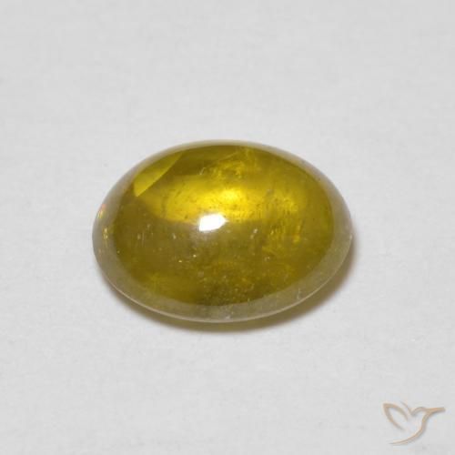 Sphène Medium Golden Brown naturelle ovale, 1.03 ct, Transparent