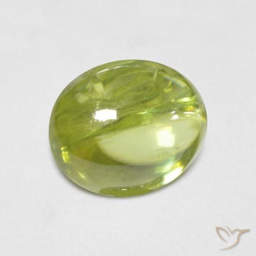 Sphène Jaune clair naturelle ovale, 1.34 ct, Transparent