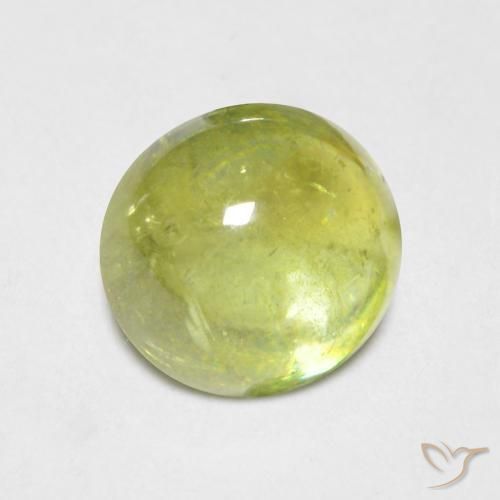 1.56ct Naturel Jaune clair Sphène, ovale, Transparent