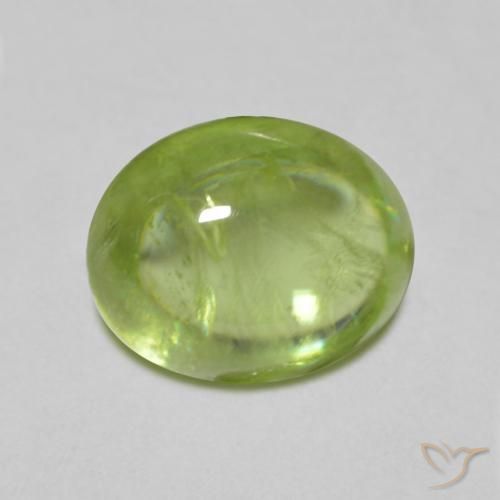 1.35ct Naturel Vert vif et léger Sphène, ovale, Transparent