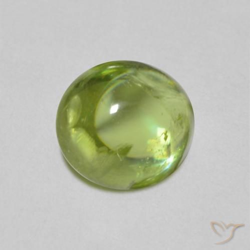 Sphène Vert clair naturelle ovale, 1.15 ct, Transparent