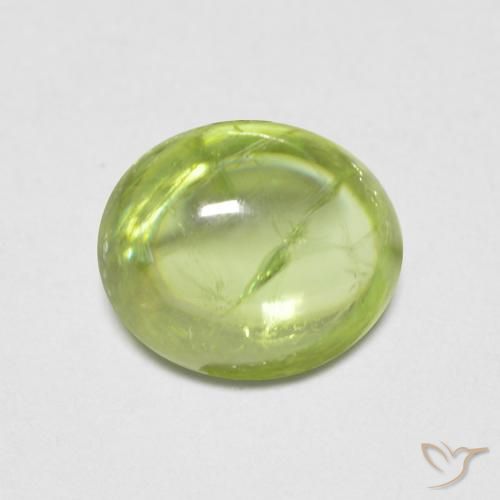 Sphène Vert clair naturelle ovale, 1.68 ct, Transparent