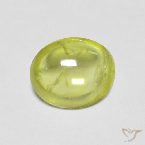 Sphène Jaune moyen naturelle ovale, 2.76 ct, Transparent