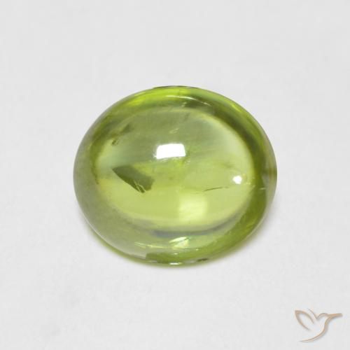 1.34ct Naturel Vert clair Sphène, ovale, Transparent