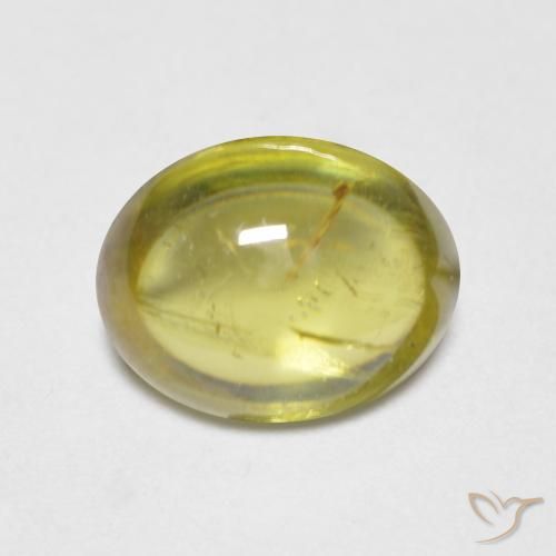 1.76ct Naturel Jaune moyen Sphène, ovale, Transparent