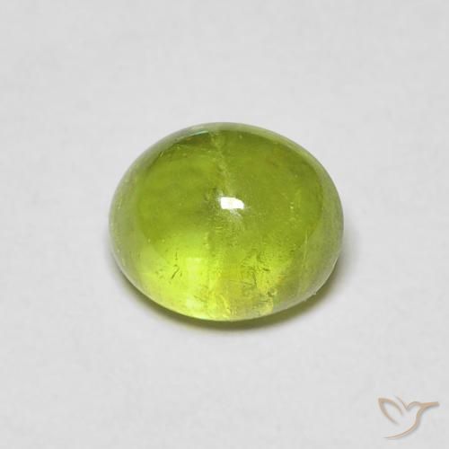 1.09ct Naturel Vert moyen Sphène, ovale, Transparent