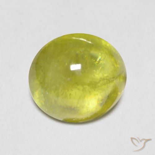 1.83ct Naturel Vert clair Sphène, ovale, Transparent