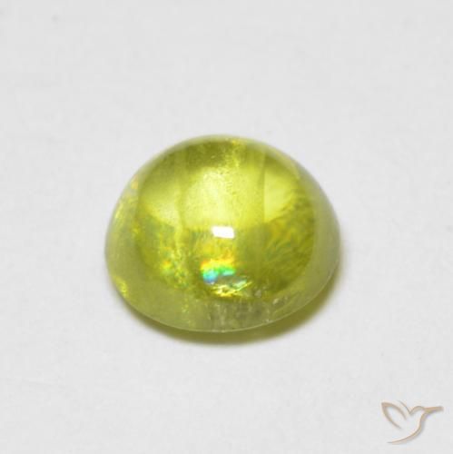Sphène Vert forêt chaud naturelle Tour, 0.85 ct, Transparent