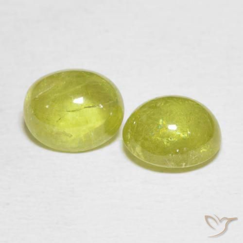 Shop natural 3.79ct Jaune moyen Sphène gems, ovale, from Sri Lanka at GemSelect. In stock, global shipping!