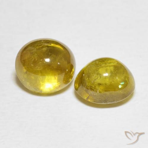 Shop natural 3.89ct Jaune moyen Sphène gems, ovale, from Sri Lanka at GemSelect. In stock, global shipping!