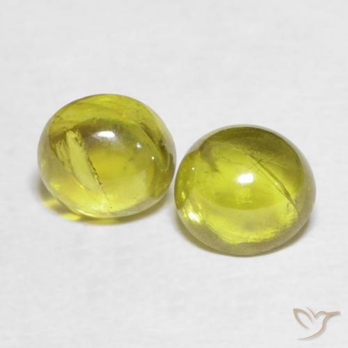 2.64ctw Naturel Jaune brunâtre Sphène, ovale, Transparent