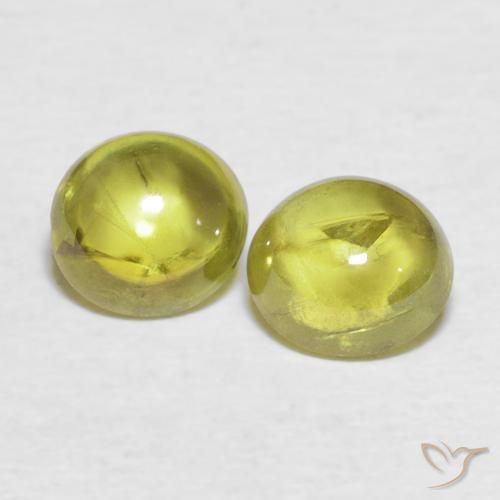 2.18ctw Naturel Jaune brunâtre Sphène, ovale, Transparent
