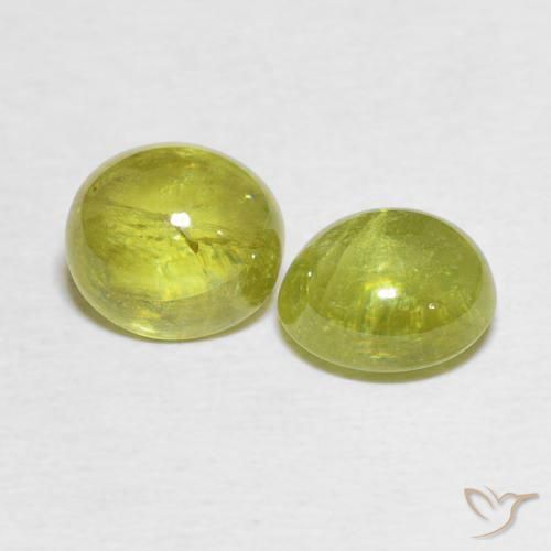 Shop natural 3.78ct Jaune maïs Sphène gems, ovale, from Sri Lanka at GemSelect. In stock, global shipping!