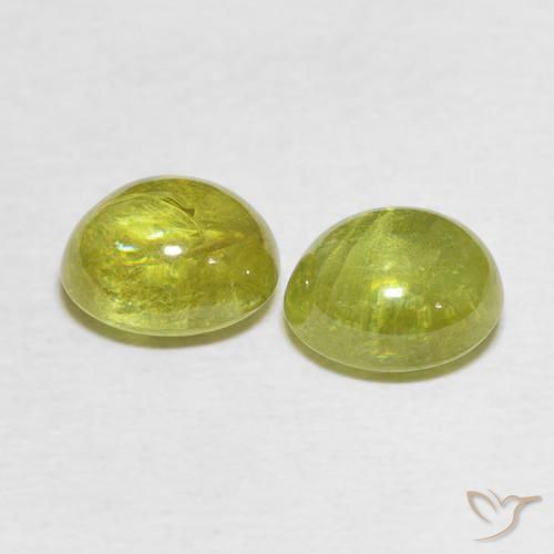 Shop natural 3.78ct Jaune maïs Sphène gems, ovale, from Sri Lanka at GemSelect. In stock, global shipping!