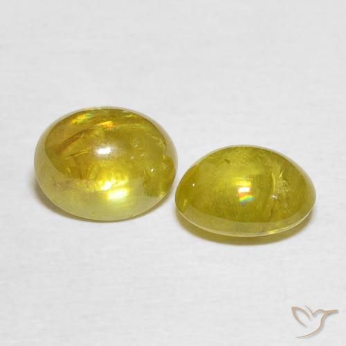 Shop natural 3.52ct Jaune moyen Sphène gems, ovale, from Sri Lanka at GemSelect. In stock, global shipping!