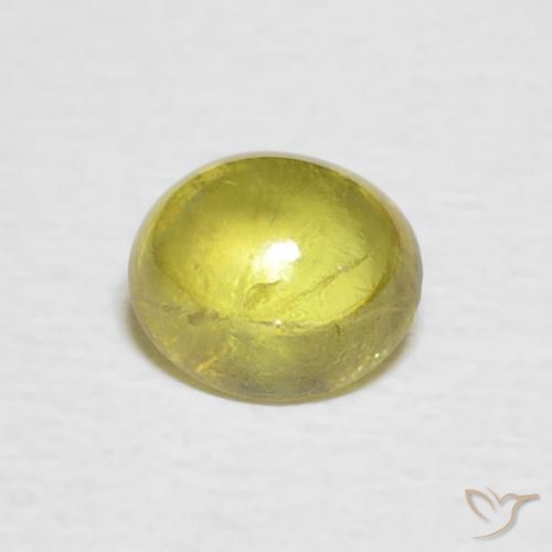 0.81ct Naturel Jaune moyen Sphène, ovale, Transparent