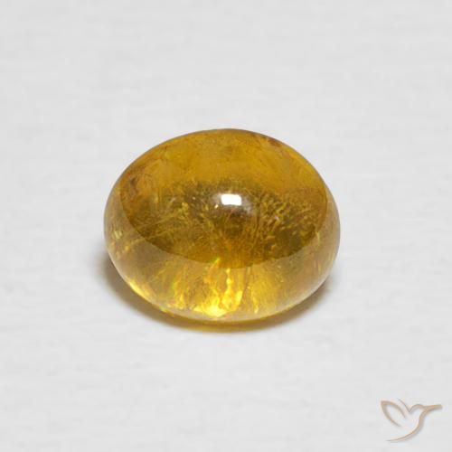 1.02ct Naturel Jaune marron Sphène, ovale, Transparent