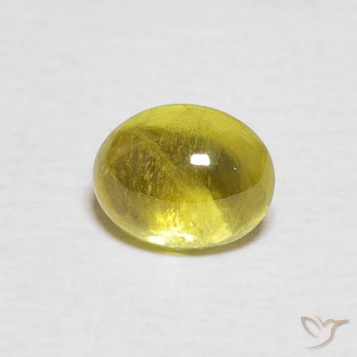 0.96ct Naturel Jaune brunâtre Sphène, ovale, Transparent