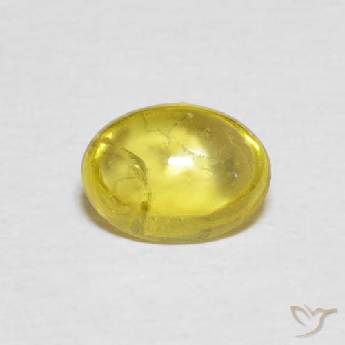 1.34ct Naturel Jaune miel léger Sphène, ovale, Transparent