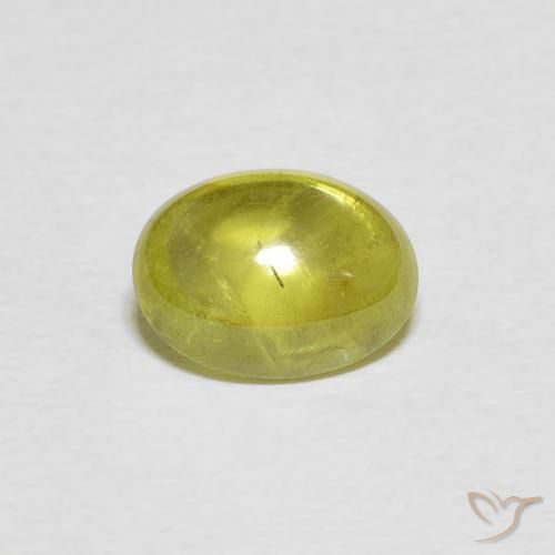 1.79ct Naturel Jaune moyen Sphène, ovale, Transparent