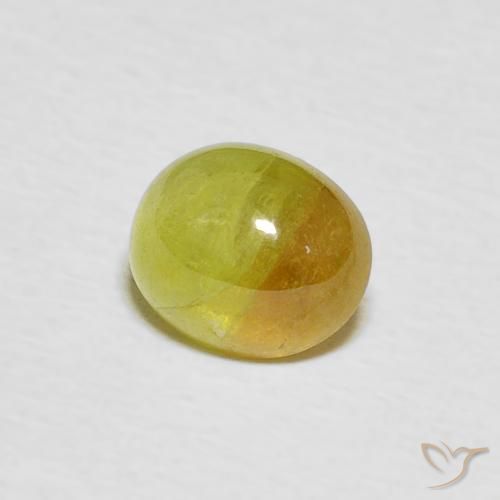 Sphène Jaune pâle naturelle ovale, 1.50 ct, Translucide