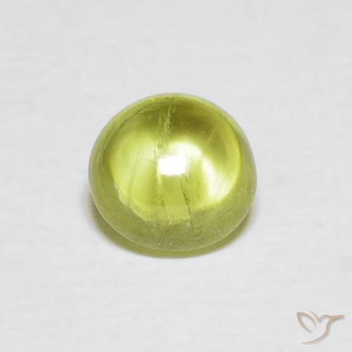 1.18ct Naturel Vert chaud et terreux Sphène, ovale, Transparent