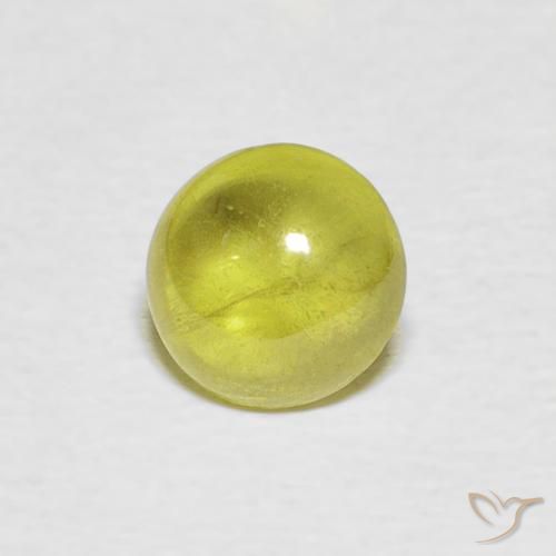 1.15ct Naturel Vert forêt chaud Sphène, ovale, Transparent