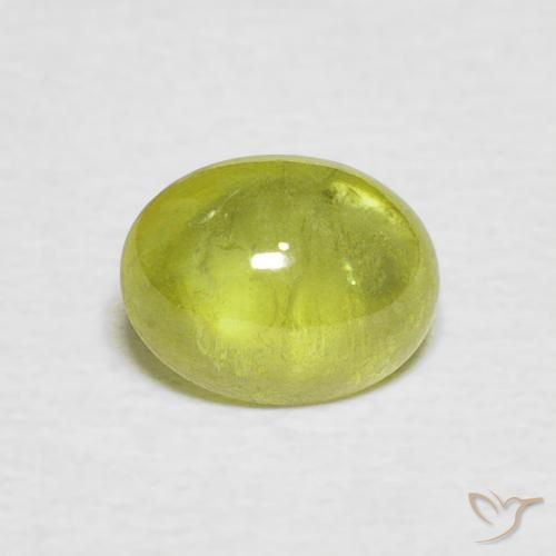 1.30ct Naturel Jaune moyen Sphène, ovale, Transparent / Translucide