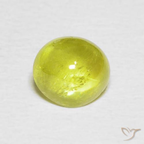1.73ct Naturel Jaune citron léger Sphène, ovale, Transparent