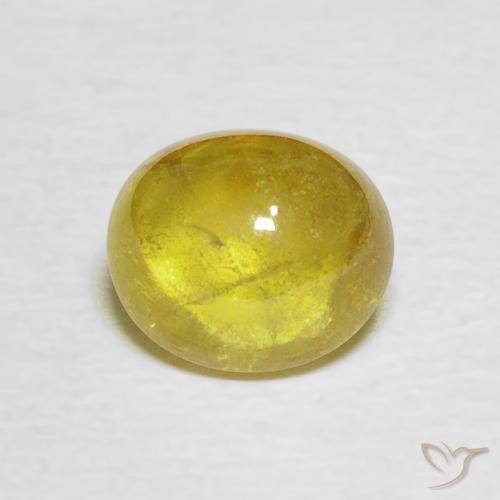 2.17ct Naturel Jaune brunâtre Sphène, ovale, Transparent