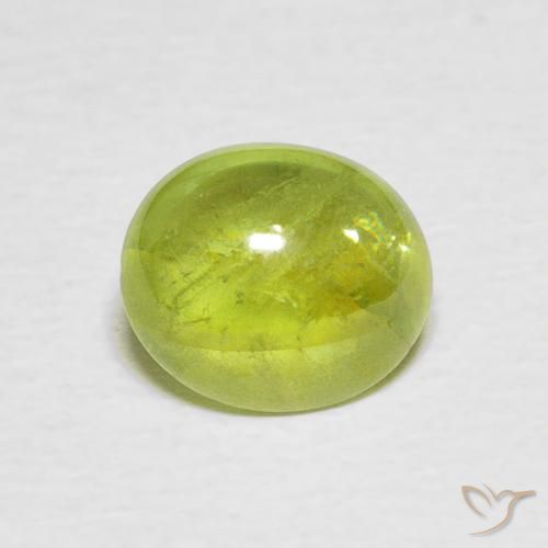 1.90ct Naturel Jaune clair Sphène, ovale, Transparent