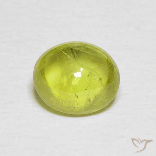 1.63ct Naturel Jaune citron léger Sphène, ovale, Transparent