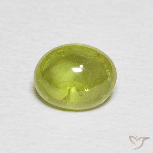 1.36ct Naturel Jaune clair Sphène, ovale, Transparent