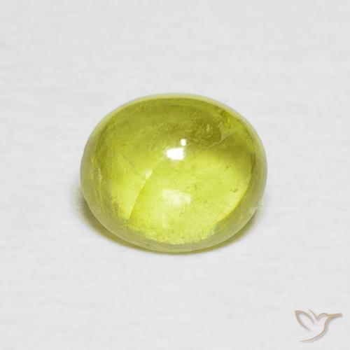 1.44ct Naturel Jaune clair Sphène, ovale, Transparent