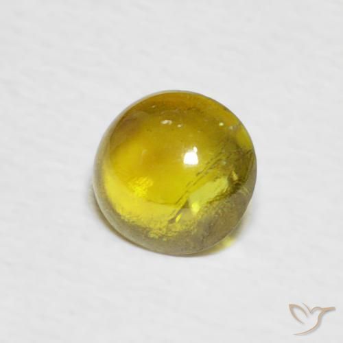 Sphène Jaune moyen naturelle ovale, 0.75 ct, Transparent
