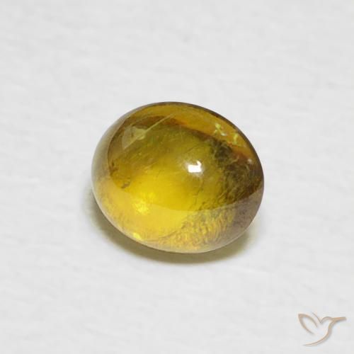 Sphène Brun moyen naturelle ovale, 0.69 ct, Transparent