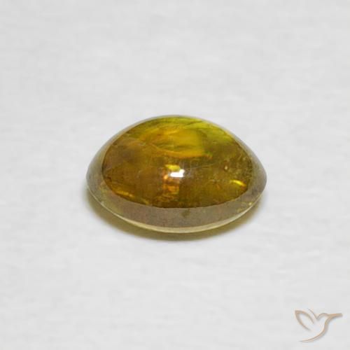 Sphène Brun moyen naturelle ovale, 0.69 ct, Transparent